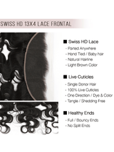 Brooklyn Hair 13x4 HD Lace Frontal – Body Wave True Swiss HD 100% Remy Human Hair